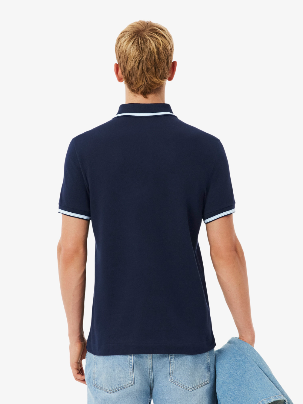 LACOSTE Regular Fit Trim Accent L.12.12 Polo Shirt Midnight Blue