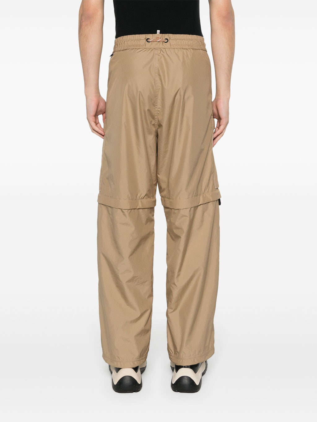 MONCLER GRENOBLE Ripstop Straight Trousers Beige