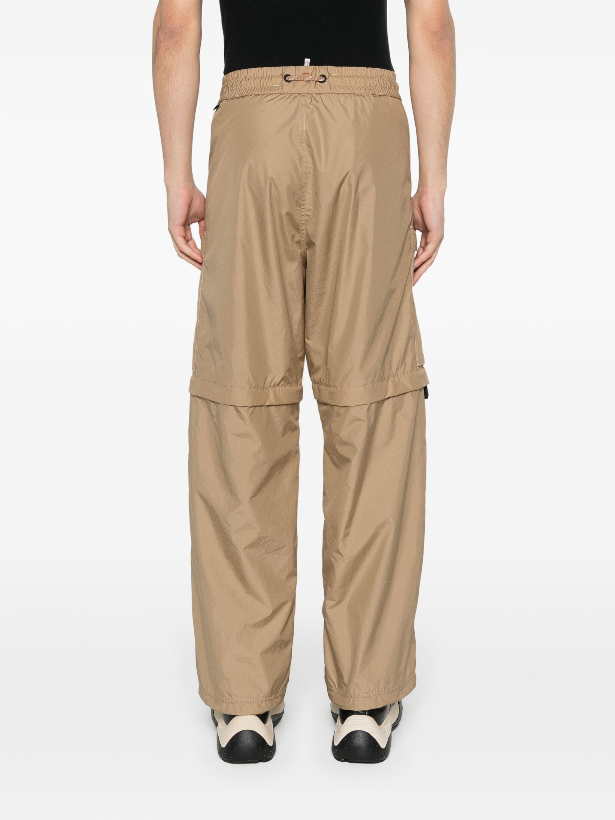 MONCLER GRENOBLE Ripstop Straight Trousers Beige