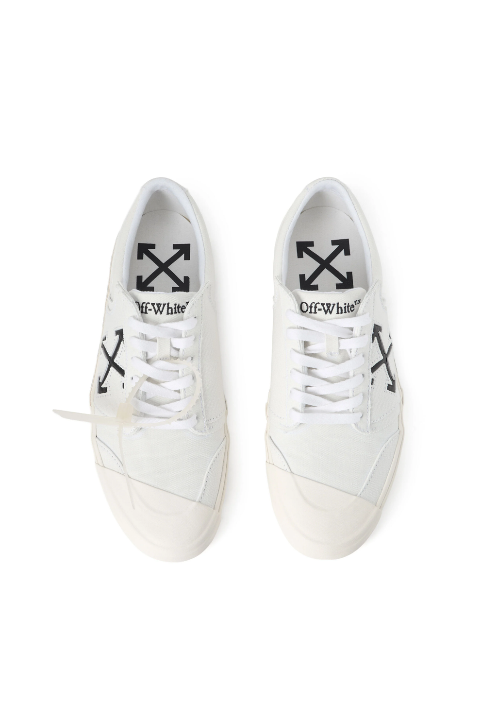 OFF WHITE MENS Vulcanized Undercut Sneakers White/Black