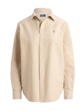 RALPH LAUREN WOMEN The Iconic Classic Fit Oxford Shirt Tan