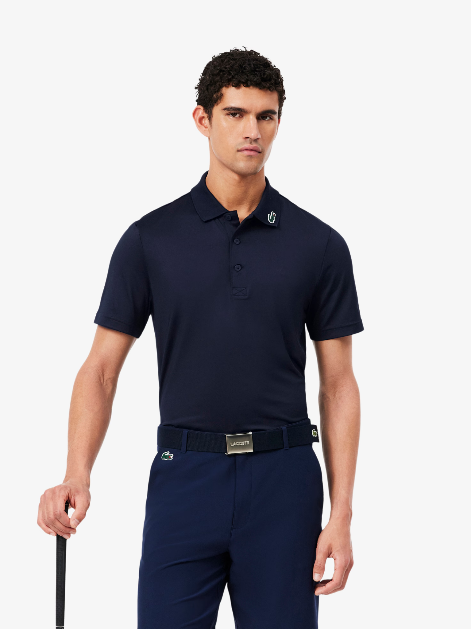 LACOSTE Ultra Dry Stretch Golf Polo Shirt Midnight Blue