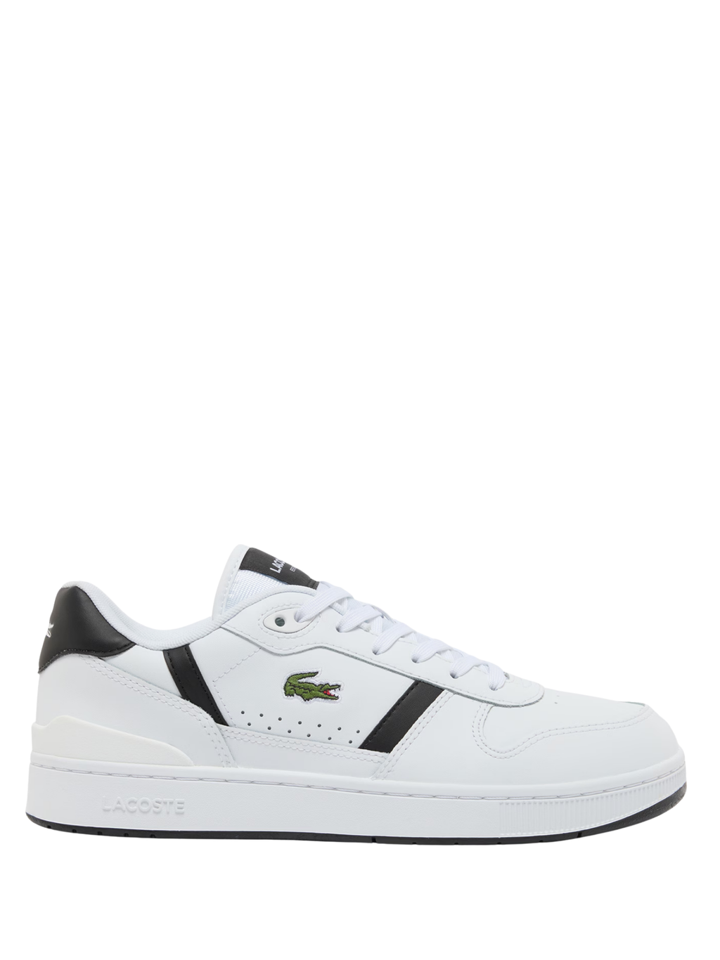 LACOSTE T-Clip Set Leather Sneakers White/Black