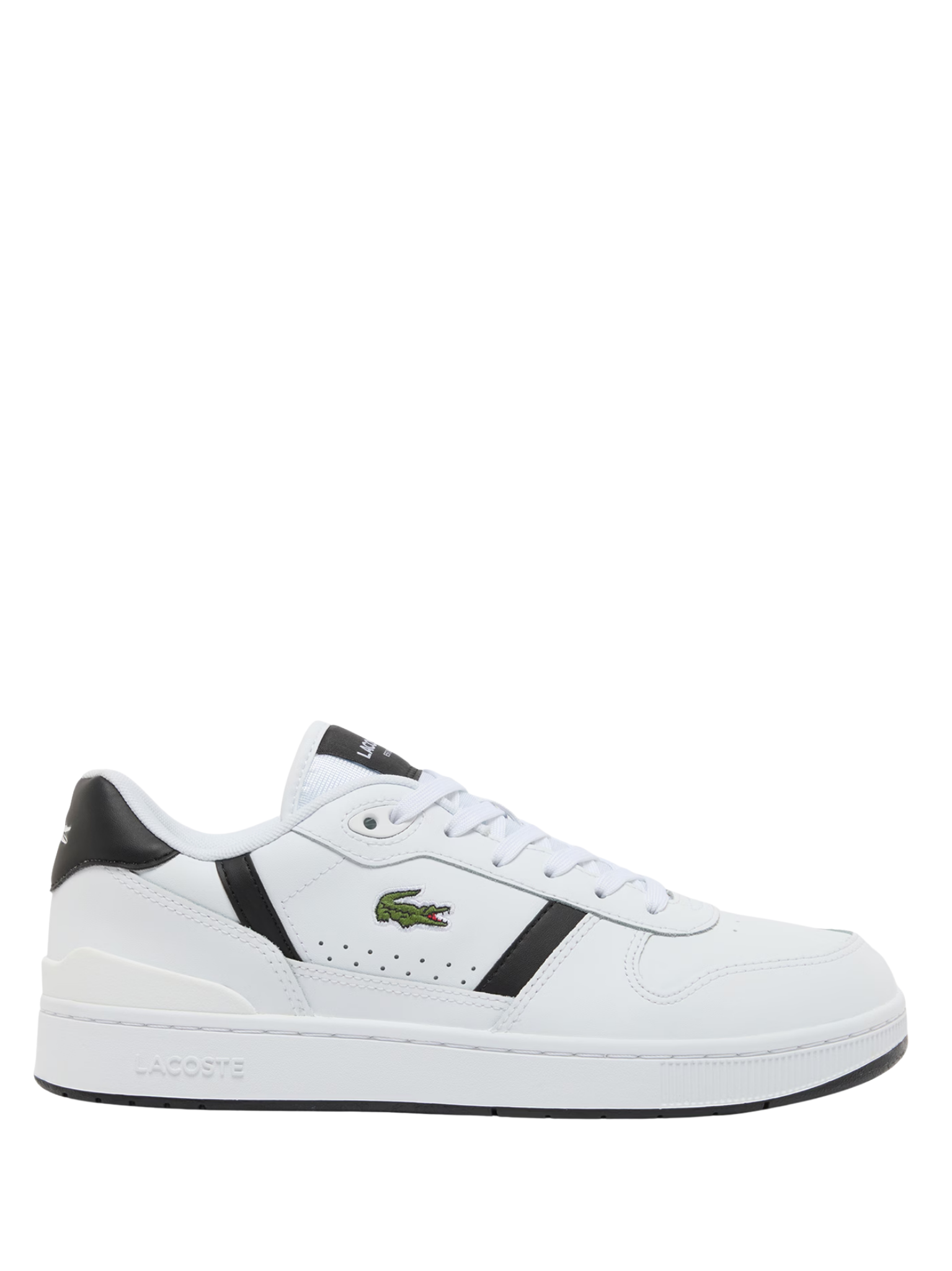 LACOSTE T-Clip Set Leather Sneakers White/Black