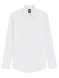 BOSS Slim-Fit Shirt In Easy-Iron Stretch-Cotton Poplin White