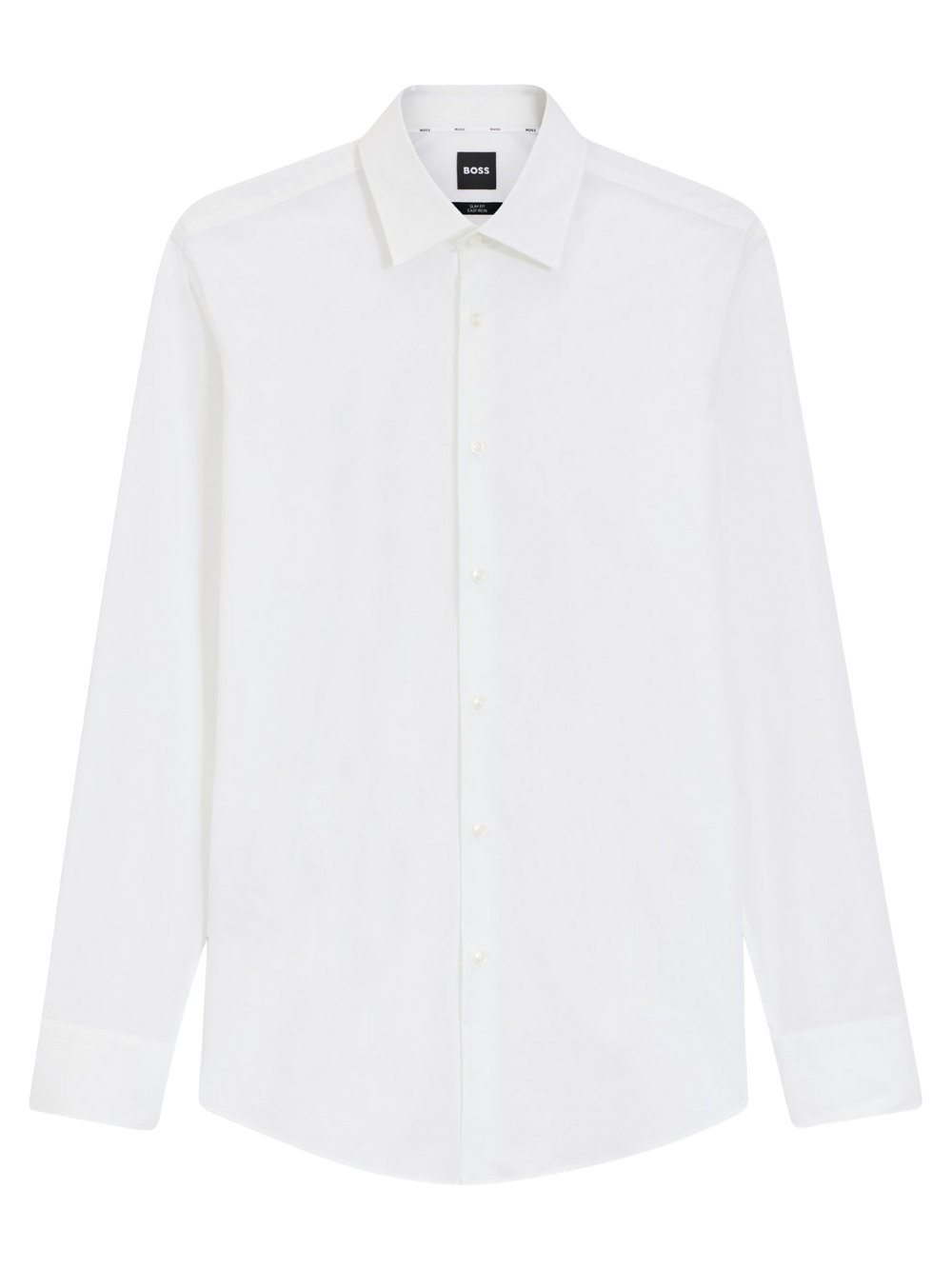 BOSS Slim-Fit Shirt In Easy-Iron Stretch-Cotton Poplin White
