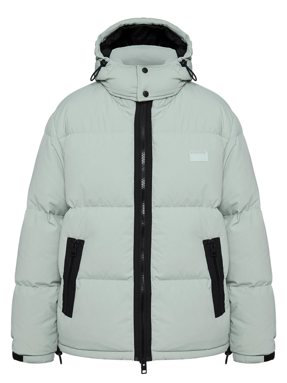 HUGO Water-Repellent Jacket With Down Filling Light Green