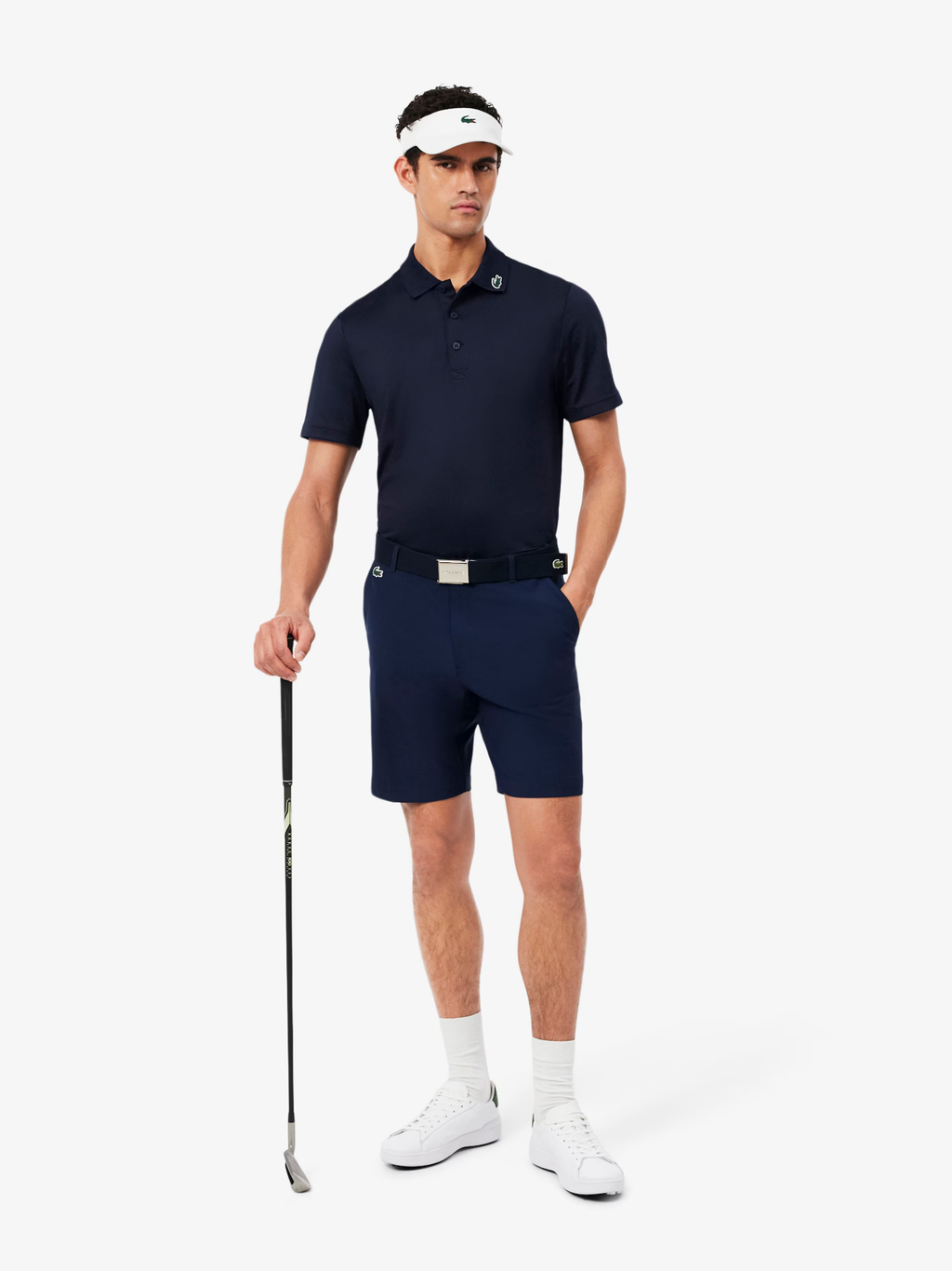 LACOSTE Ultra Dry Stretch Golf Polo Shirt Midnight Blue