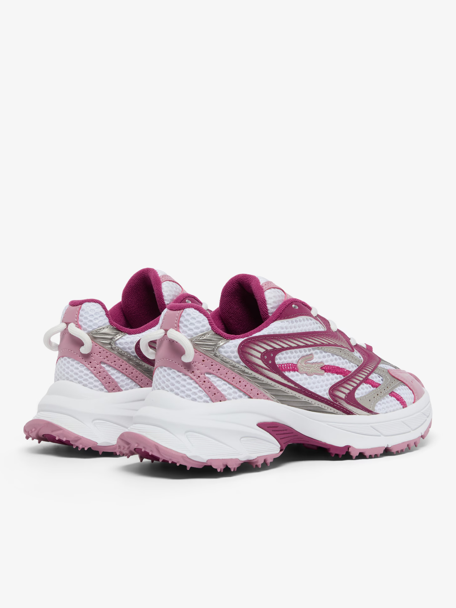 LACOSTE WOMEN L003 Neo Shot Sneakers White/Dark Purple