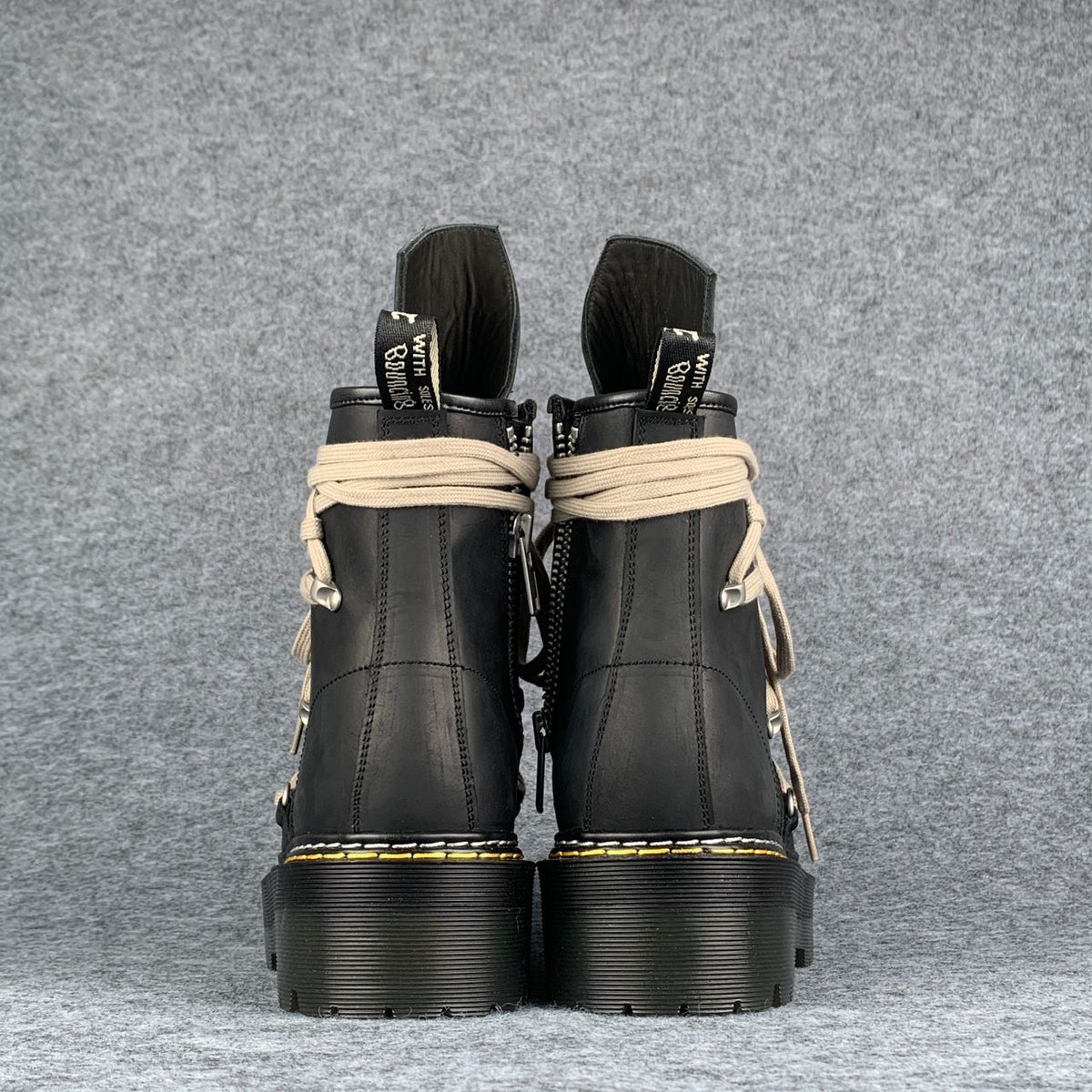 Dr. Martens x Rick Owens Wmns DRKSHDW 1460 Quad Sole Megalace Boot 'Black'