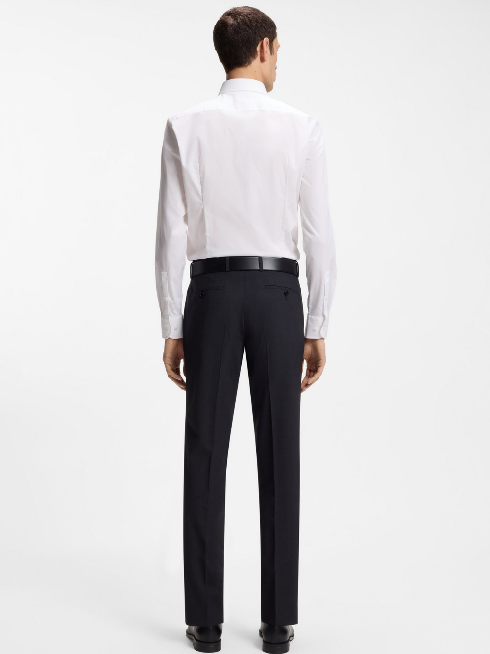 BOSS Slim-Fit Shirt In Easy-Iron Stretch-Cotton Poplin White