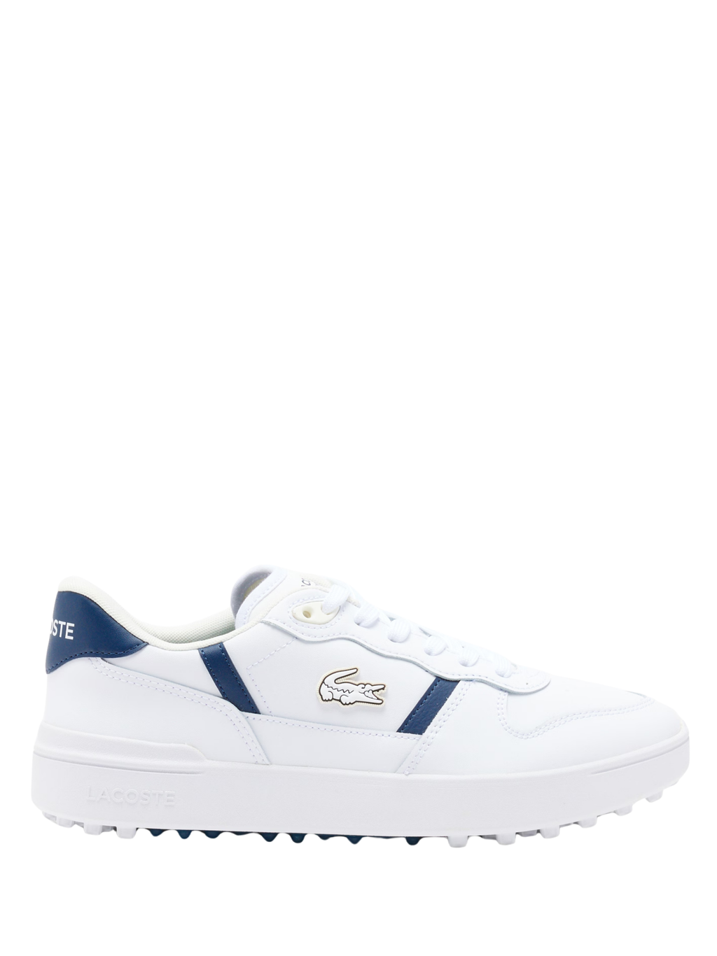 LACOSTE T-Clip Golf Leather Golf Shoes White/Navy