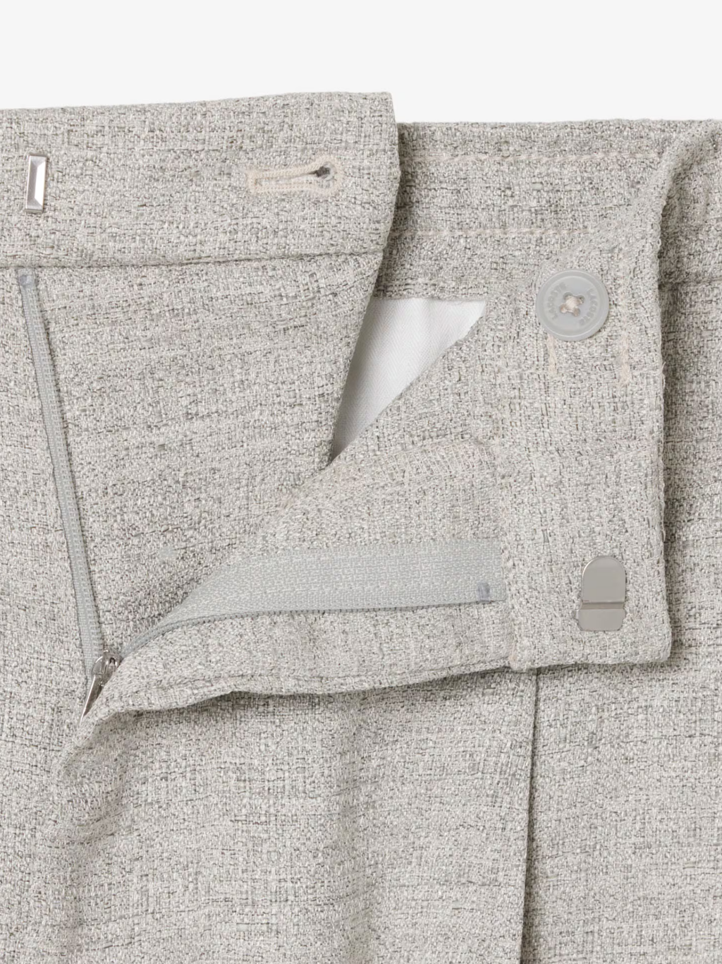 LACOSTE Relaxed Fit Slub Weave Pants Grey
