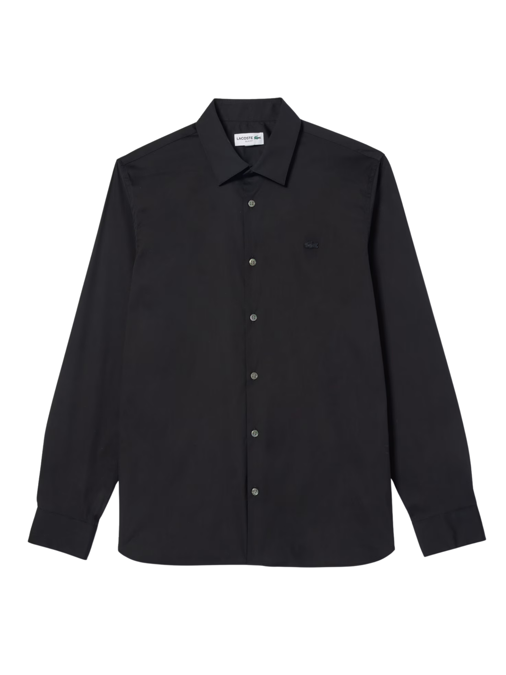 LACOSTE Slim Fit Stretch Poplin Shirt Black
