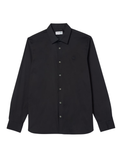LACOSTE Slim Fit Stretch Poplin Shirt Black