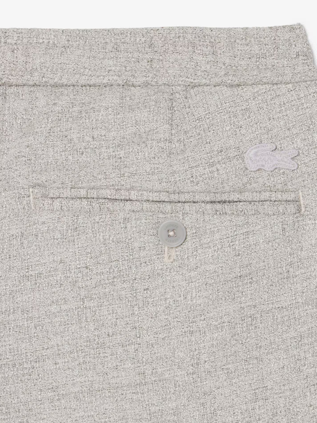 LACOSTE Relaxed Fit Slub Weave Pants Grey