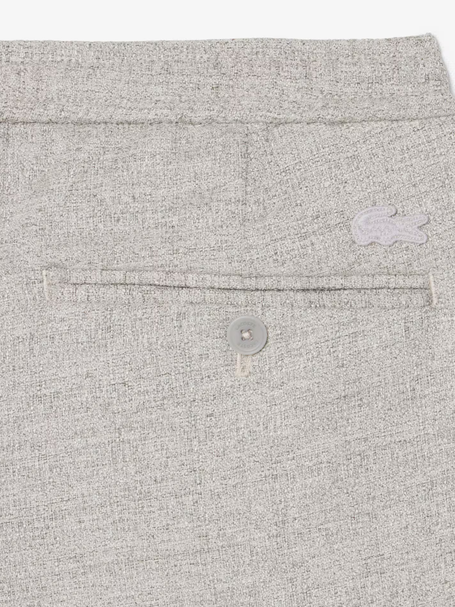 LACOSTE Relaxed Fit Slub Weave Pants Grey