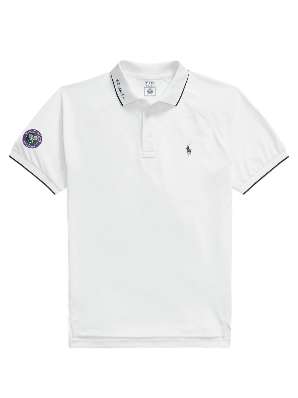 RALPH LAUREN Wimbledon Custom Slim Fit Polo Shirt Ceramic White