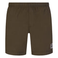 Cp Company Flatt Nylon Stitch Logo Swim Shorts in Ivy Green