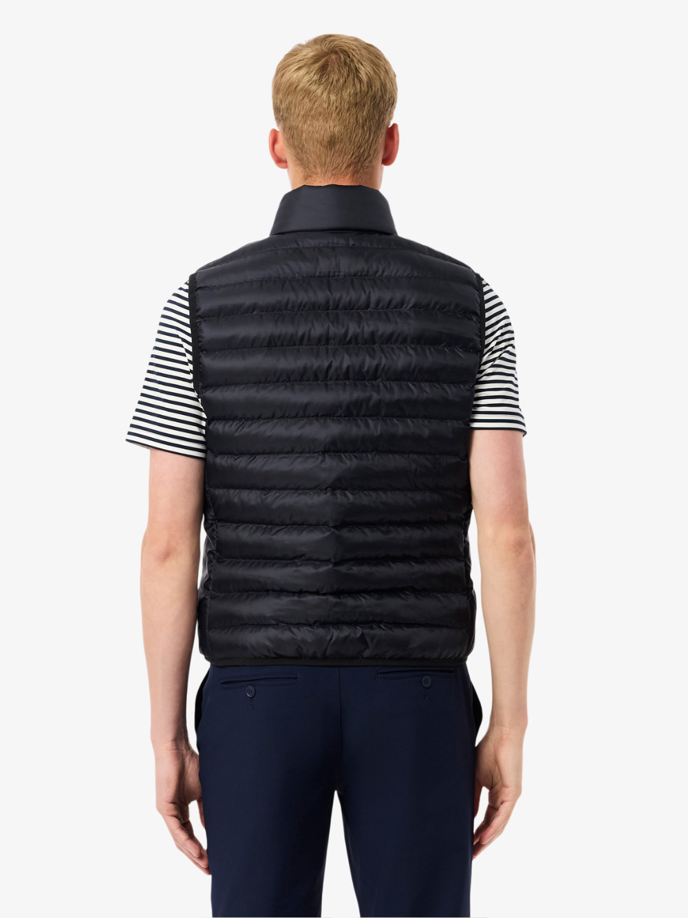 LACOSTE Water-Repellent Puffed Vest Navy