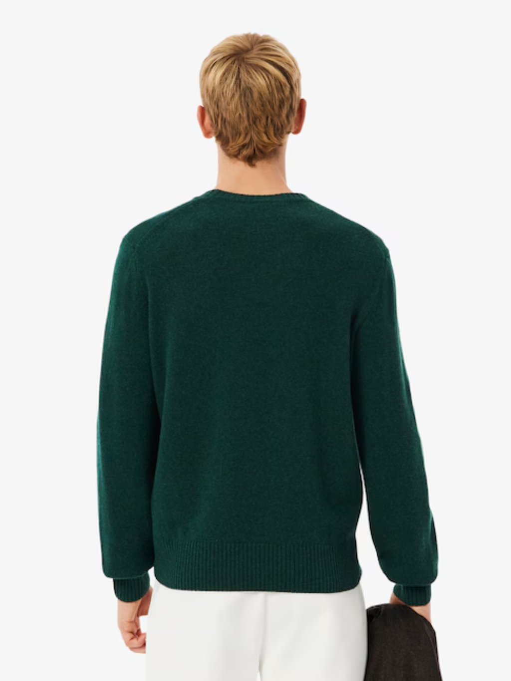 LACOSTE Wool Crew Neck Sweater Sinople Green