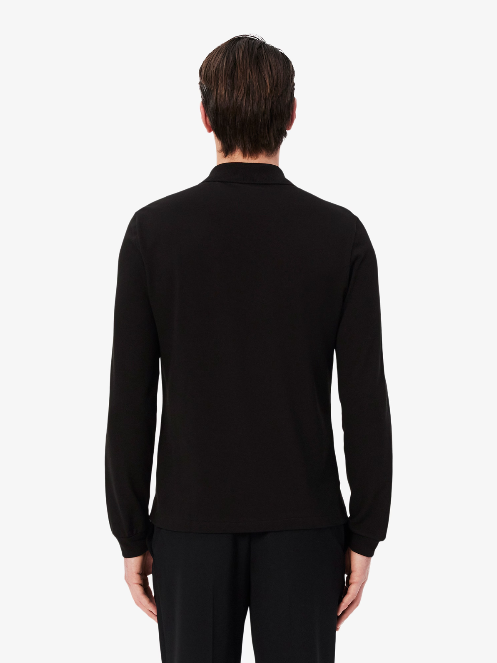 LACOSTE Classic Fit Long Sleeved L.12.12 Polo Shirt Black