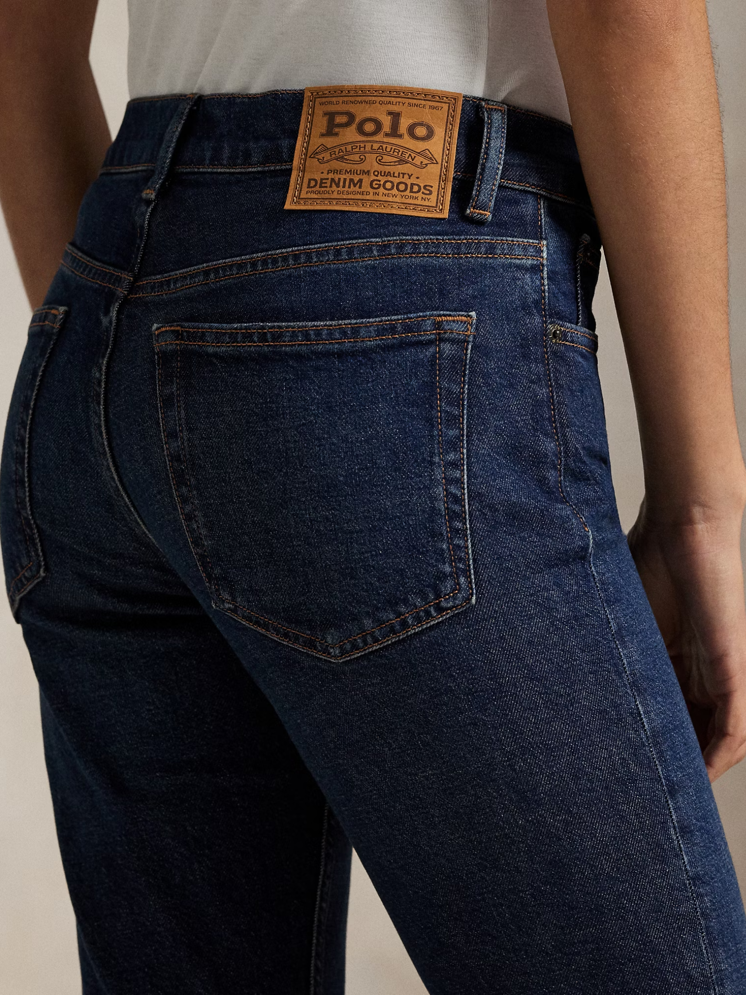 RALPH LAUREN WOMEN Mid Rise Super Slim Jeans Blue