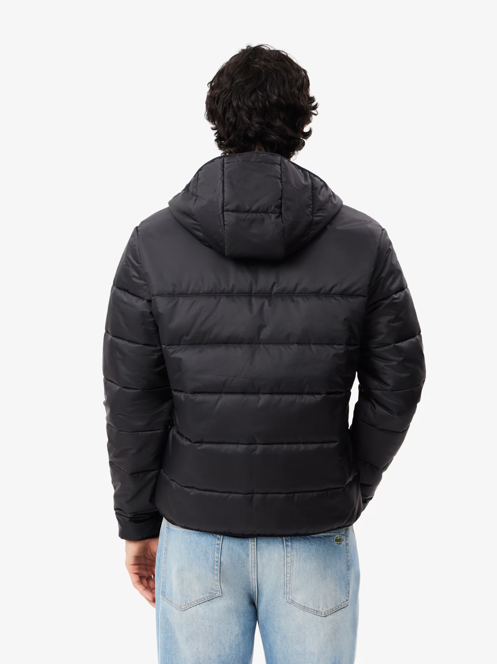 LACOSTE Water-Repellent Quilted Puffer Jacket Black