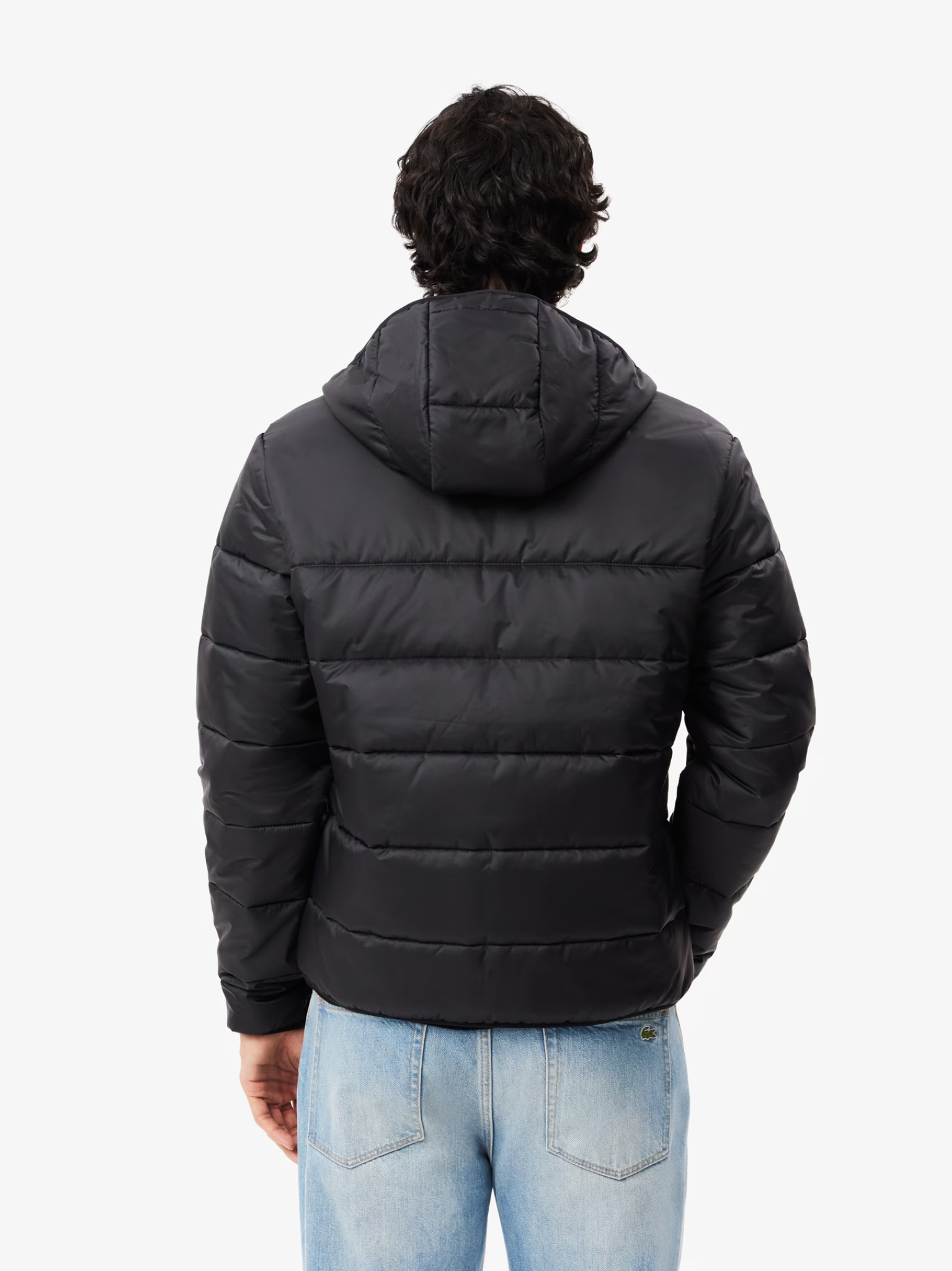LACOSTE Water-Repellent Quilted Puffer Jacket Black