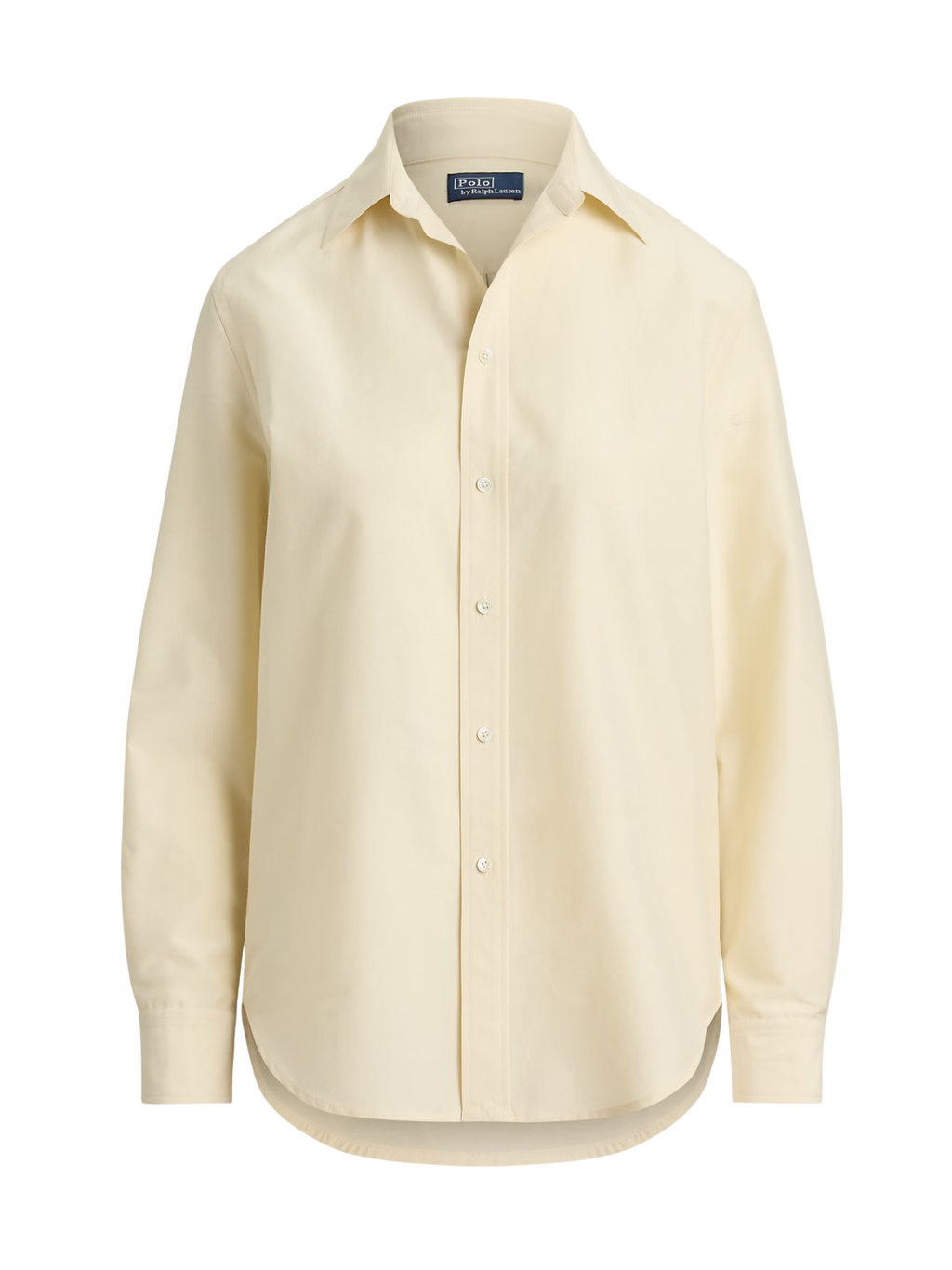 RALPH LAUREN WOMEN Relaxed Fit Cotton-Silk Shirt Full Cream