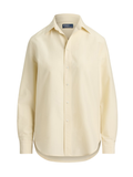 RALPH LAUREN WOMEN Relaxed Fit Cotton-Silk Shirt Full Cream