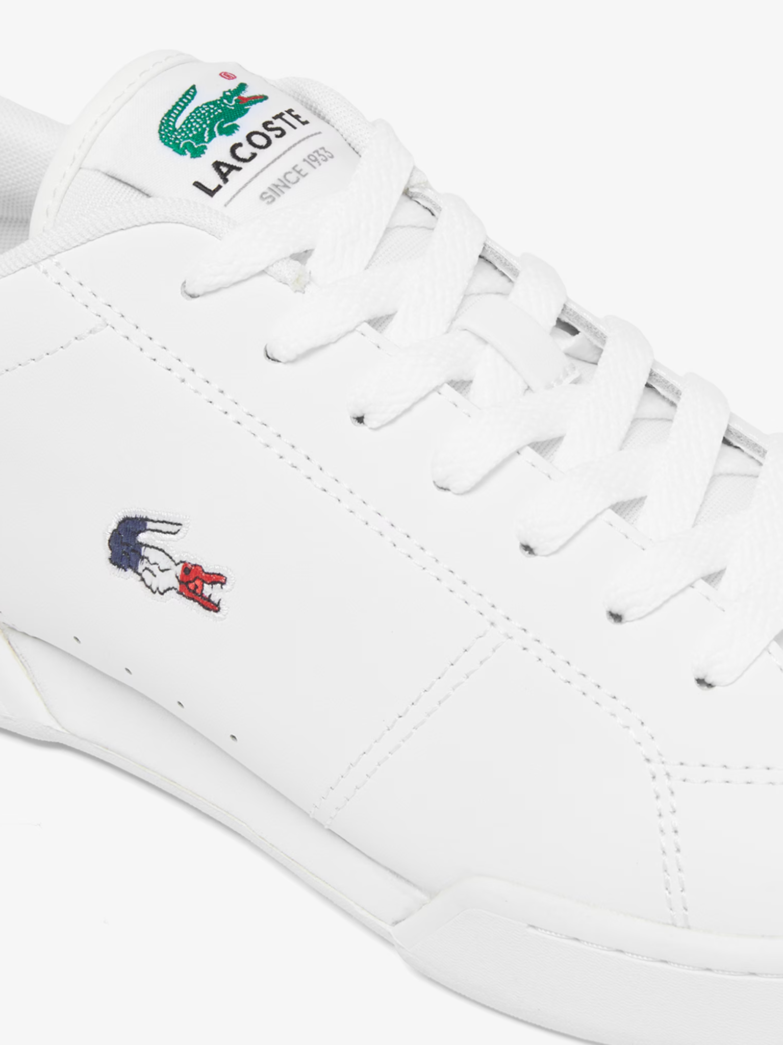 LACOSTE Carnaby Cup Leather Sneakers White/Navy/Red