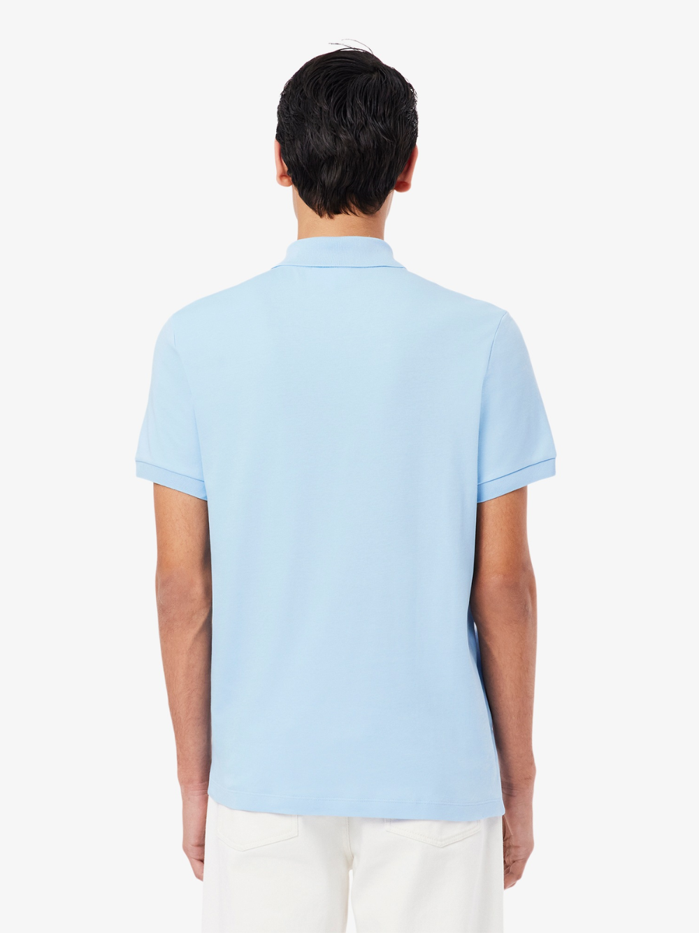 LACOSTE Regular Fit Cotton Pima Polo Shirt Pale Blue