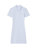 LACOSTE WOMEN Slim Fit Stretch Piqué Polo Dress Light Blue