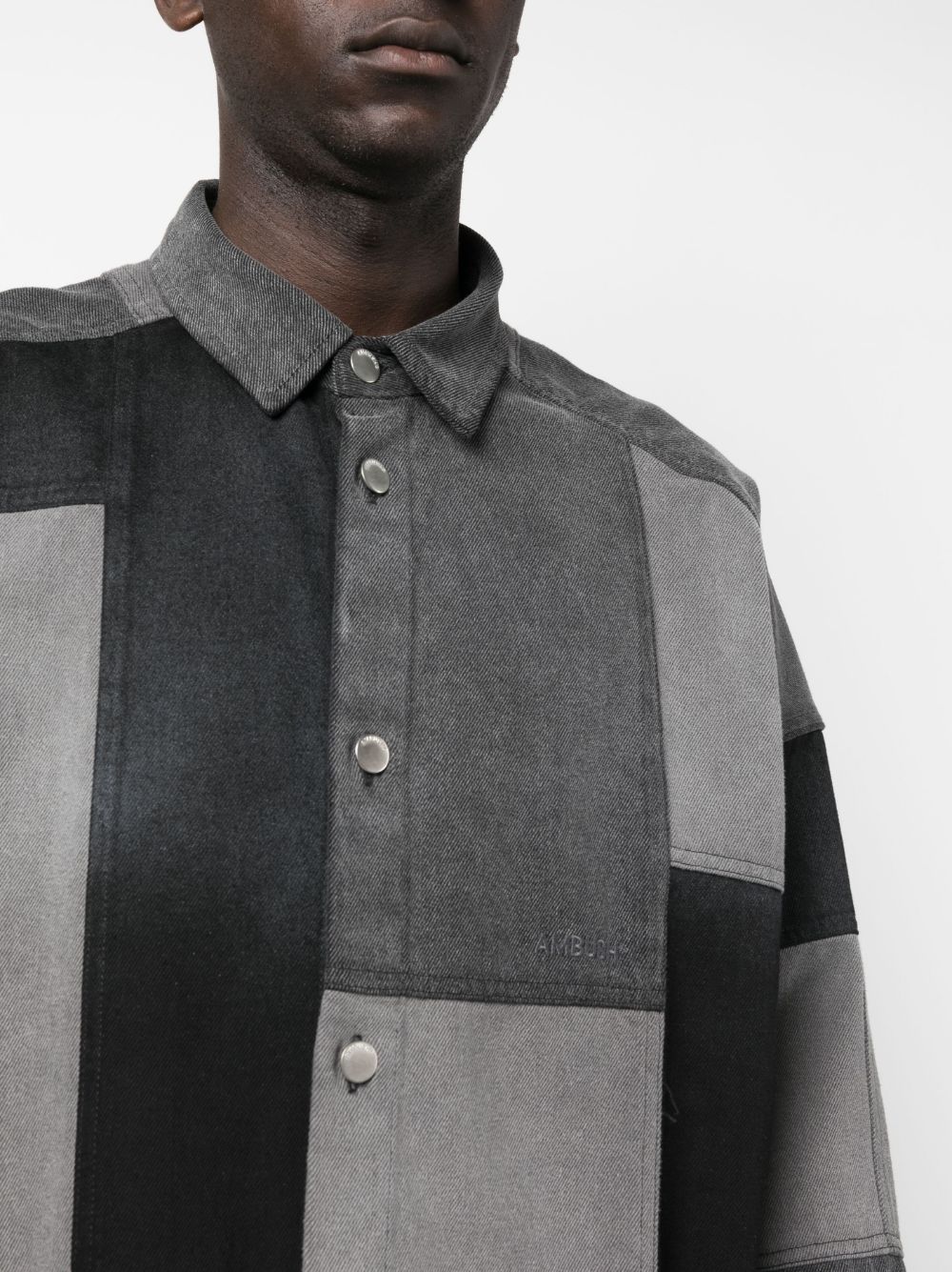 AMBUSH Patchwork Denim Shirt Black