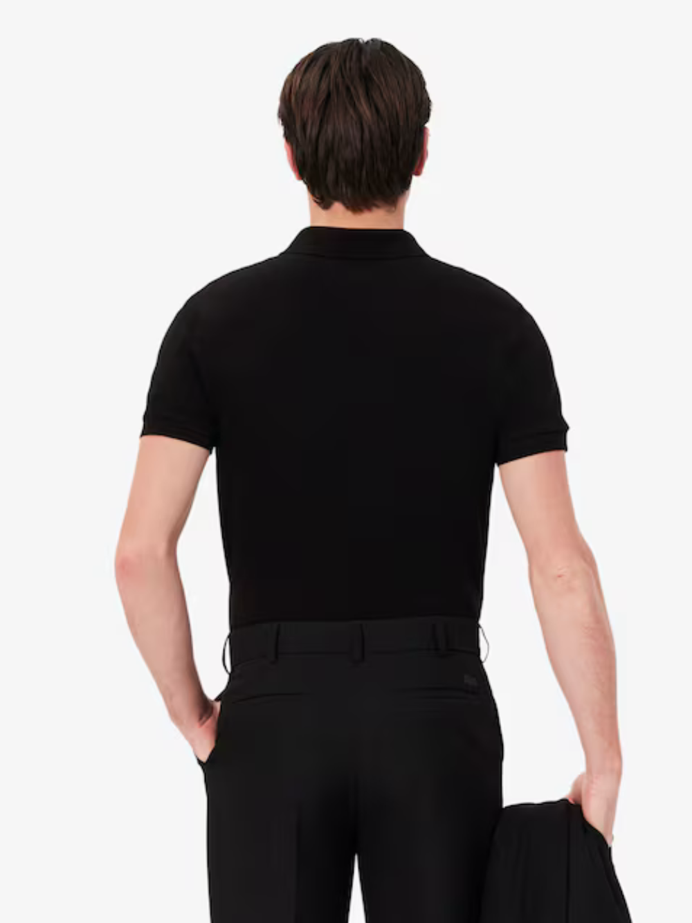 LACOSTE Regular Fit Paris Stretch Piqué Polo Shirt Black