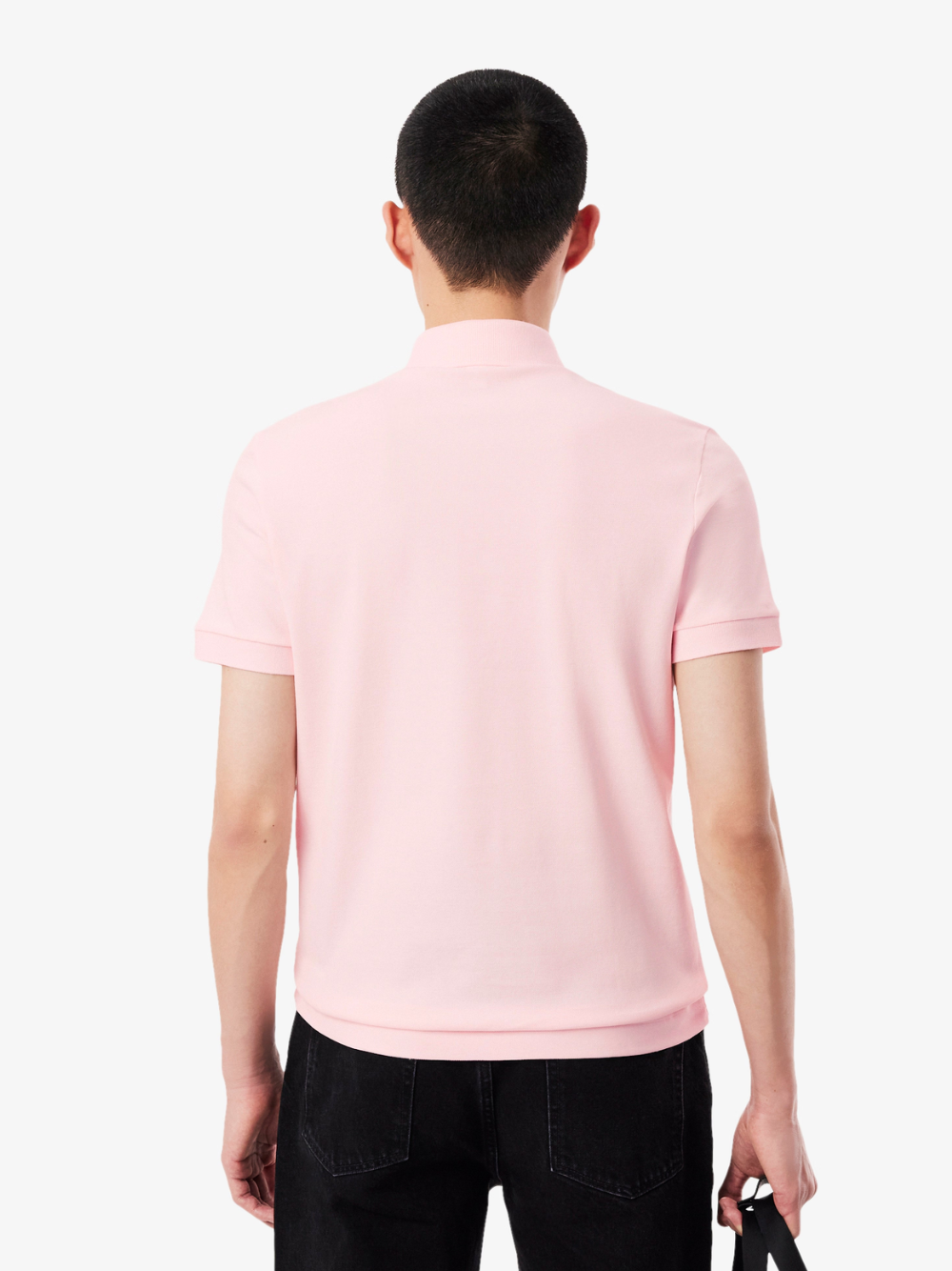 LACOSTE Regular Fit Paris Stretch Piqué Polo Shirt Light Pink