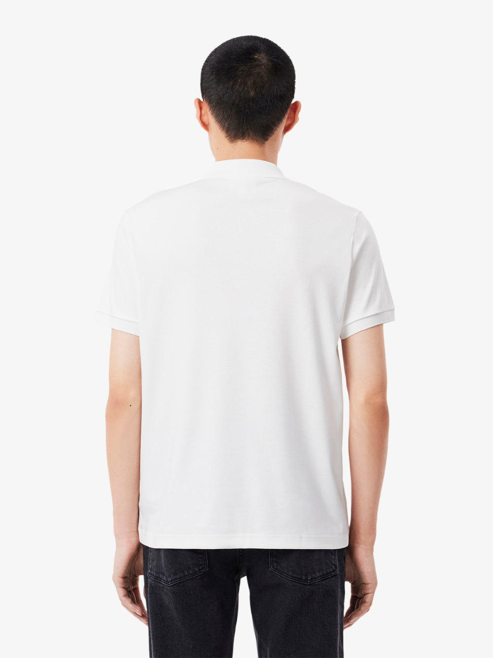 LACOSTE Regular Fit Cotton Pima Polo Shirt White