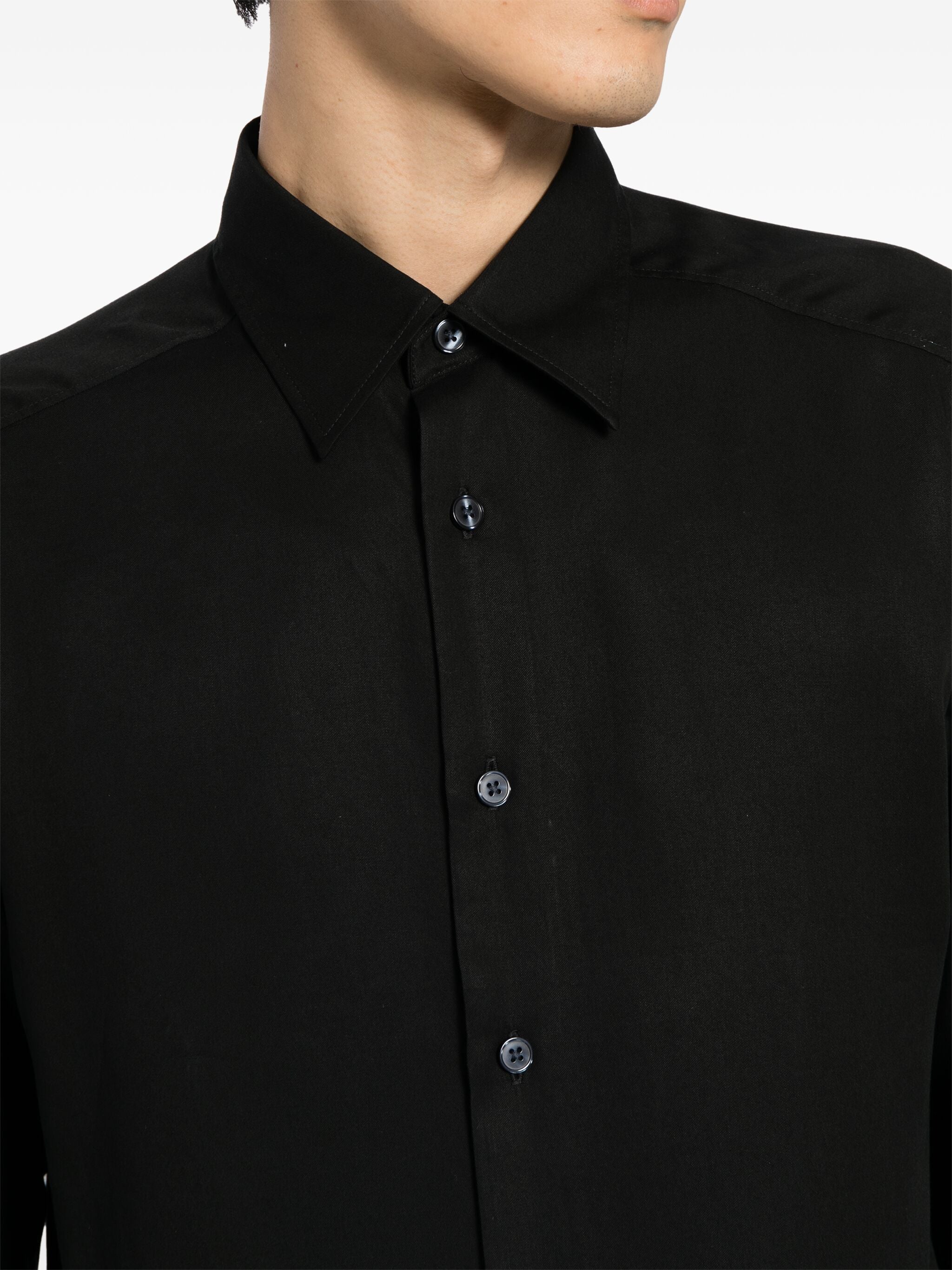 BOSS C-Cory Long Sleeve Cotton Shirt Black