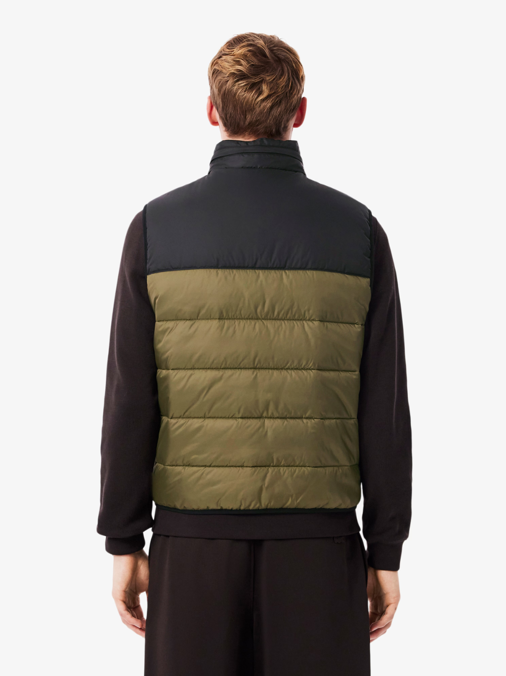 LACOSTE Sleeveless Water-Repellent Jacket Green
