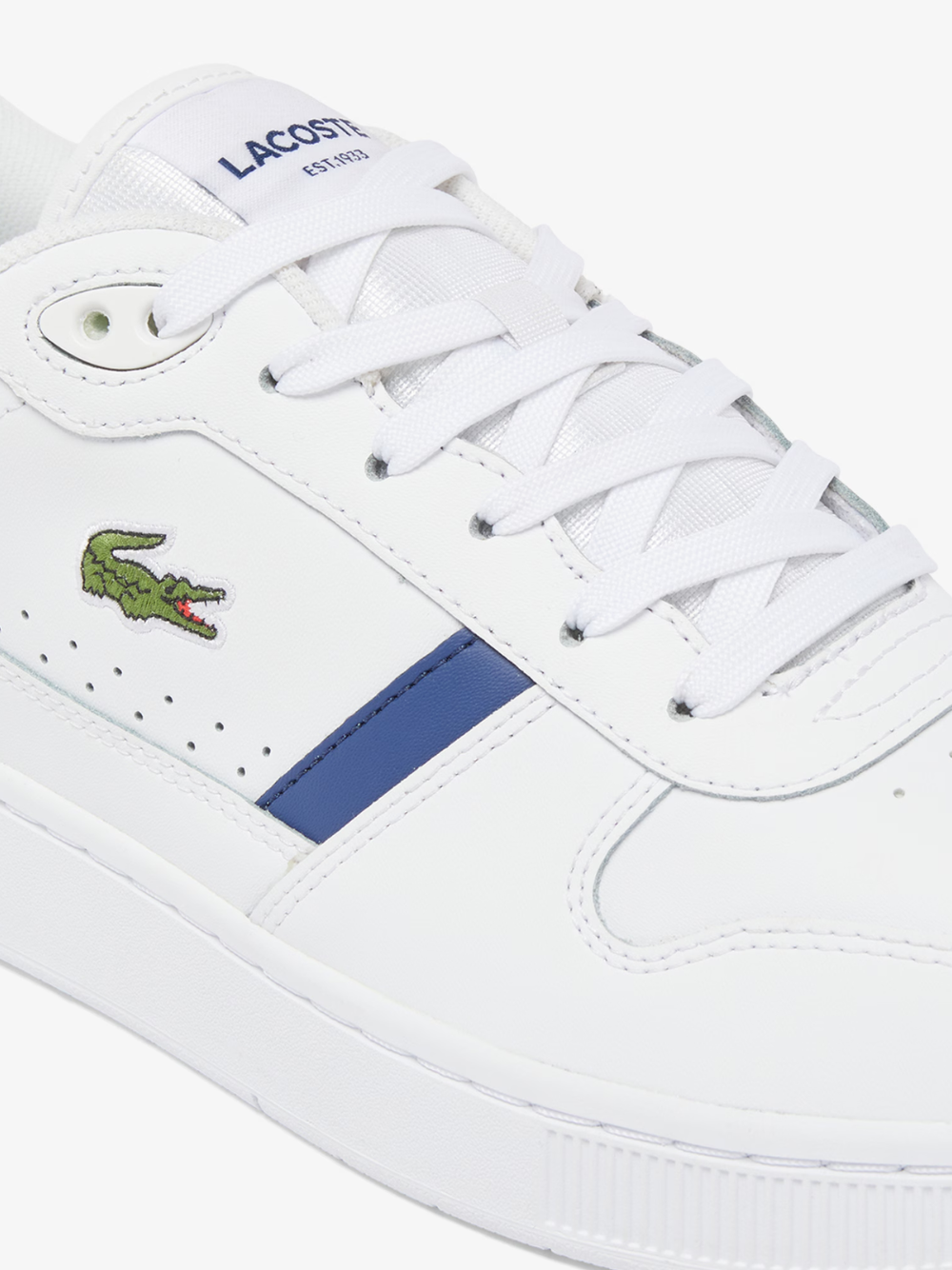 LACOSTE T-Clip Set Leather Sneakers White/Navy