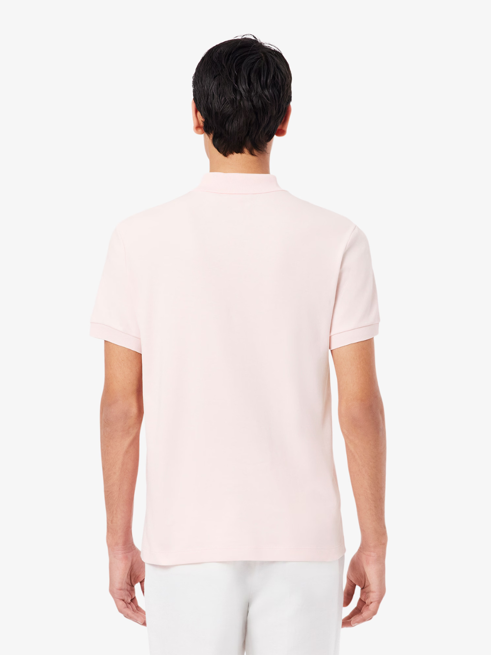 LACOSTE Regular Fit Cotton Pima Polo Shirt Pale Pink