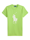 RALPH LAUREN WOMEN Big Pony Stretch Cotton Tee Riviera Green