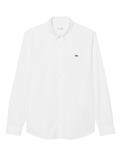 LACOSTE Regular Fit Lightweight Poplin Shirt White