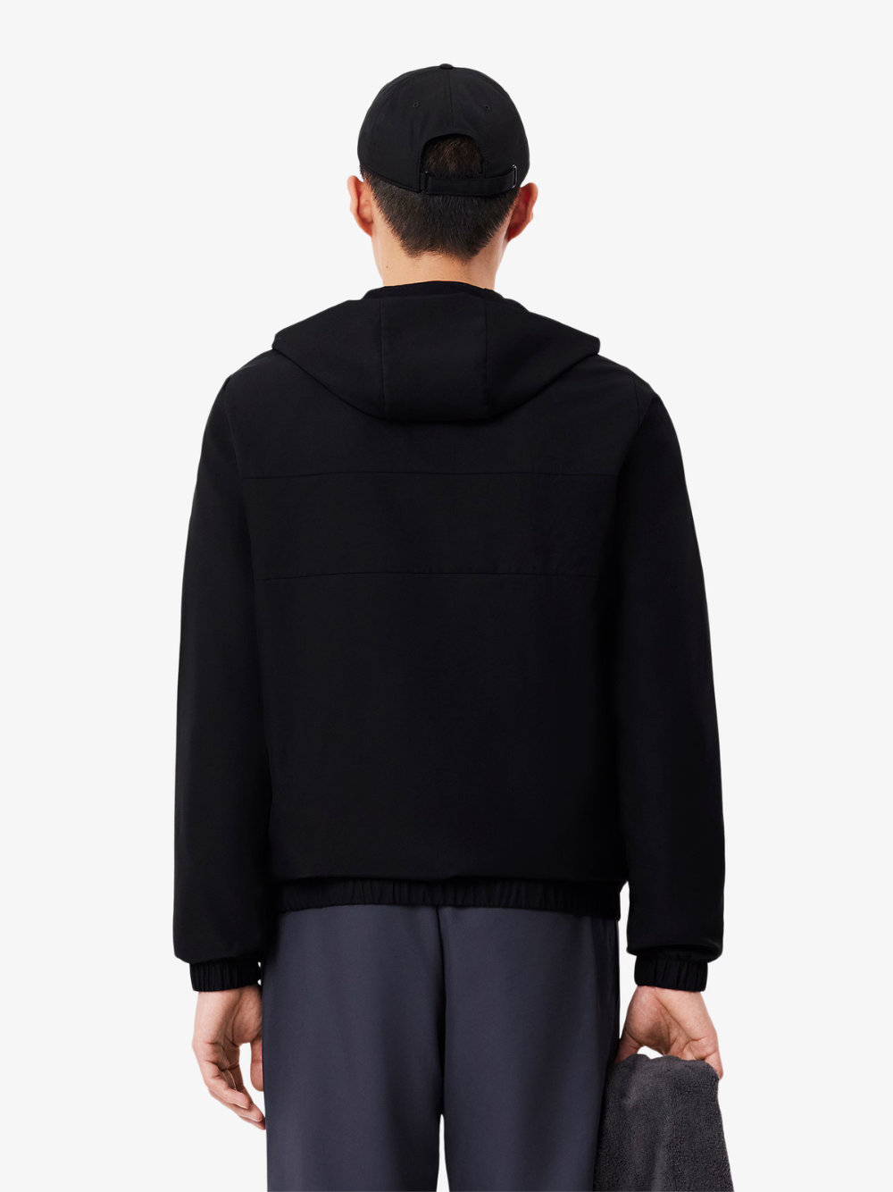 LACOSTE Water-Repellent Sport Track Jacket Black