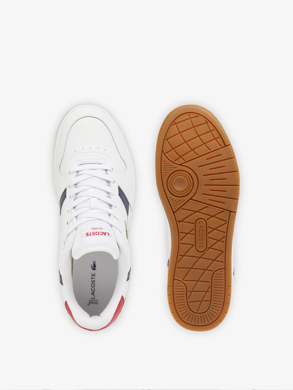 LACOSTE T-Clip Set Leather Sneakers White