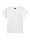 RALPH LAUREN WOMEN Classic Fit Cotton Jersey Crewneck Tee White