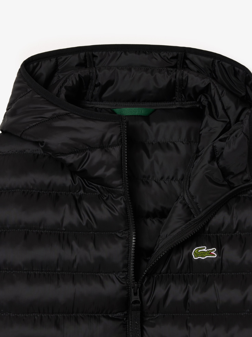 LACOSTE Water-Repellent Quilted Puffed Jacket Black