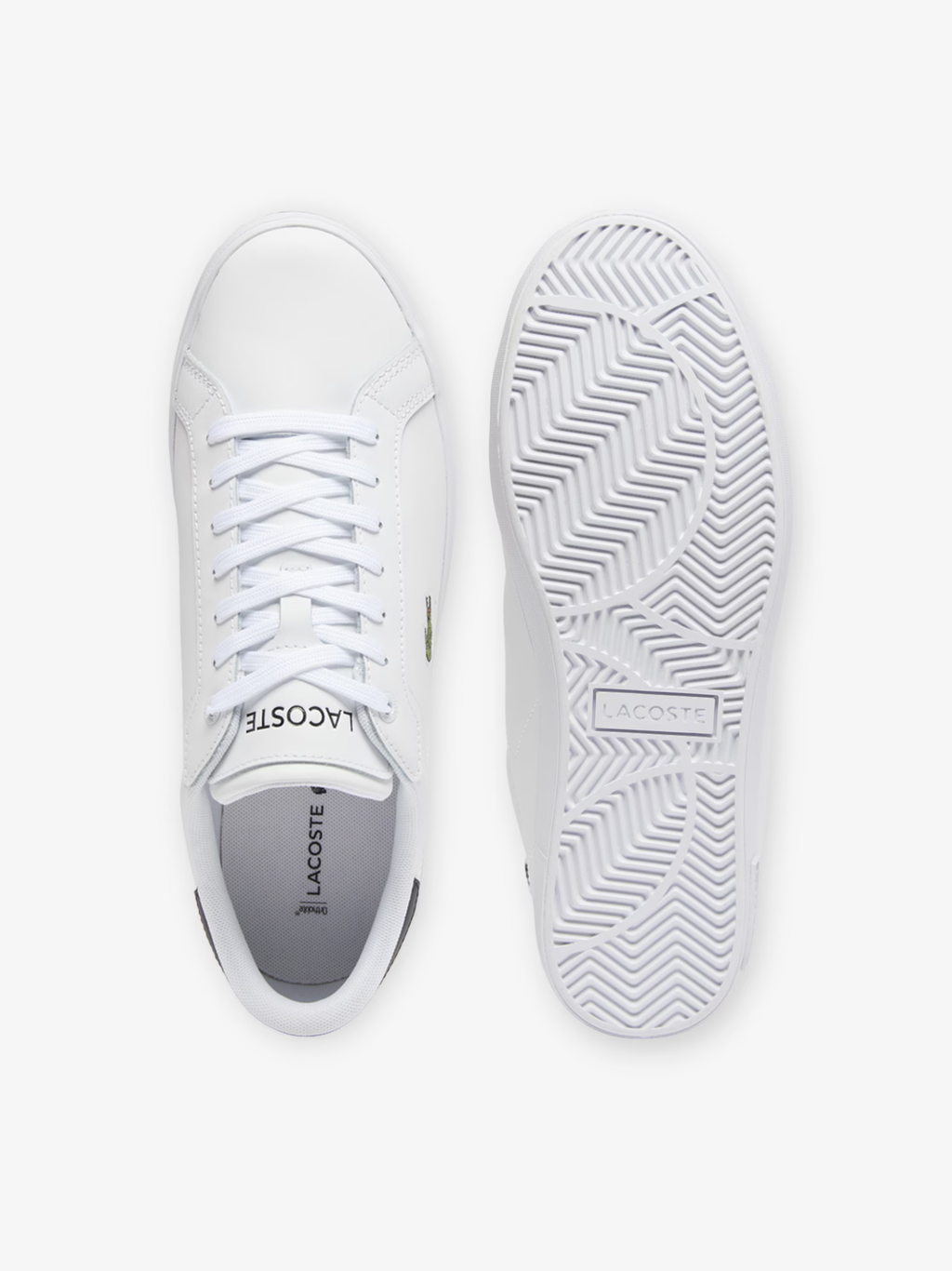 LACOSTE Powercourt Leather Sneakers White/Black
