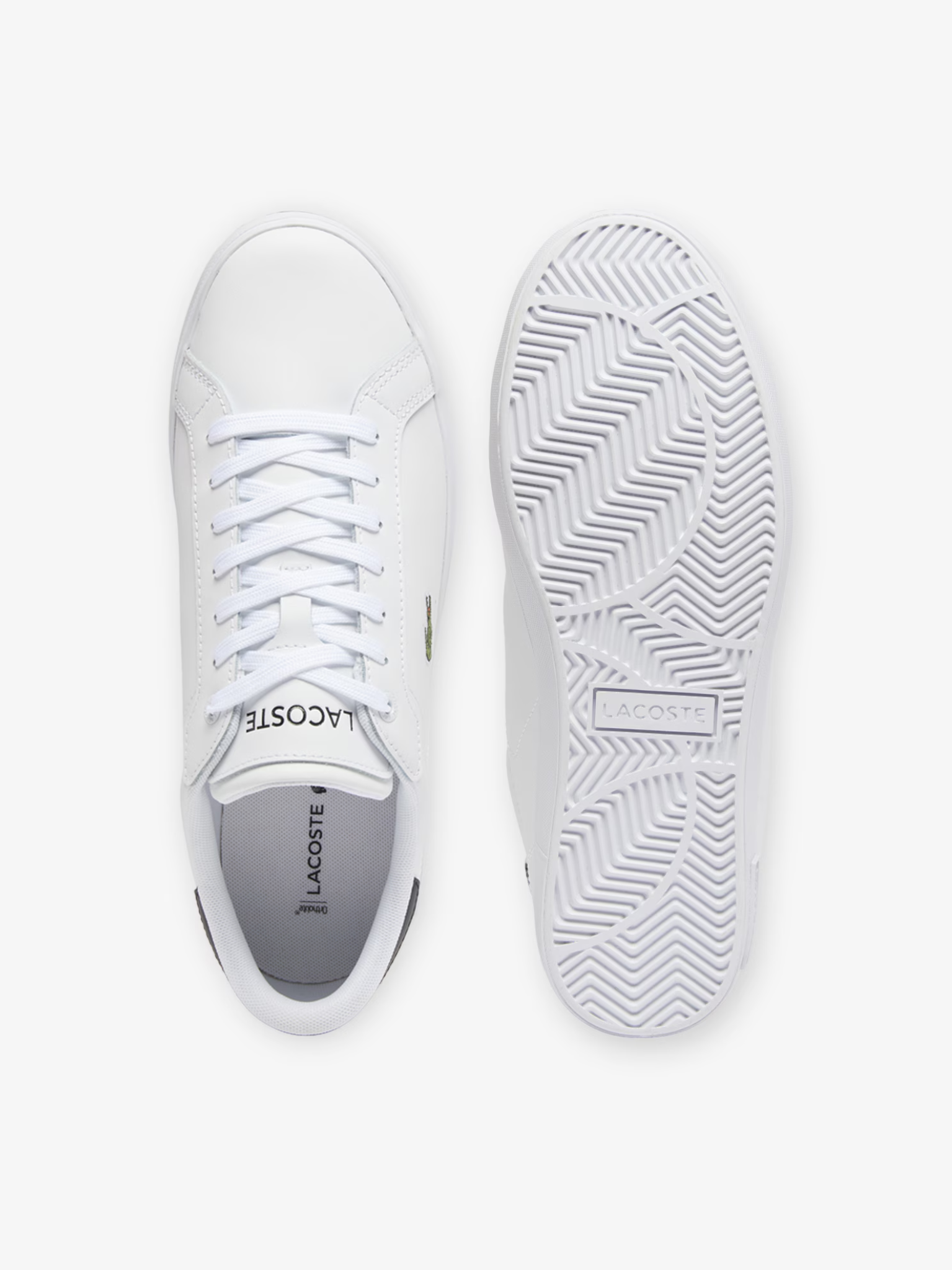 LACOSTE Powercourt Leather Sneakers White/Black